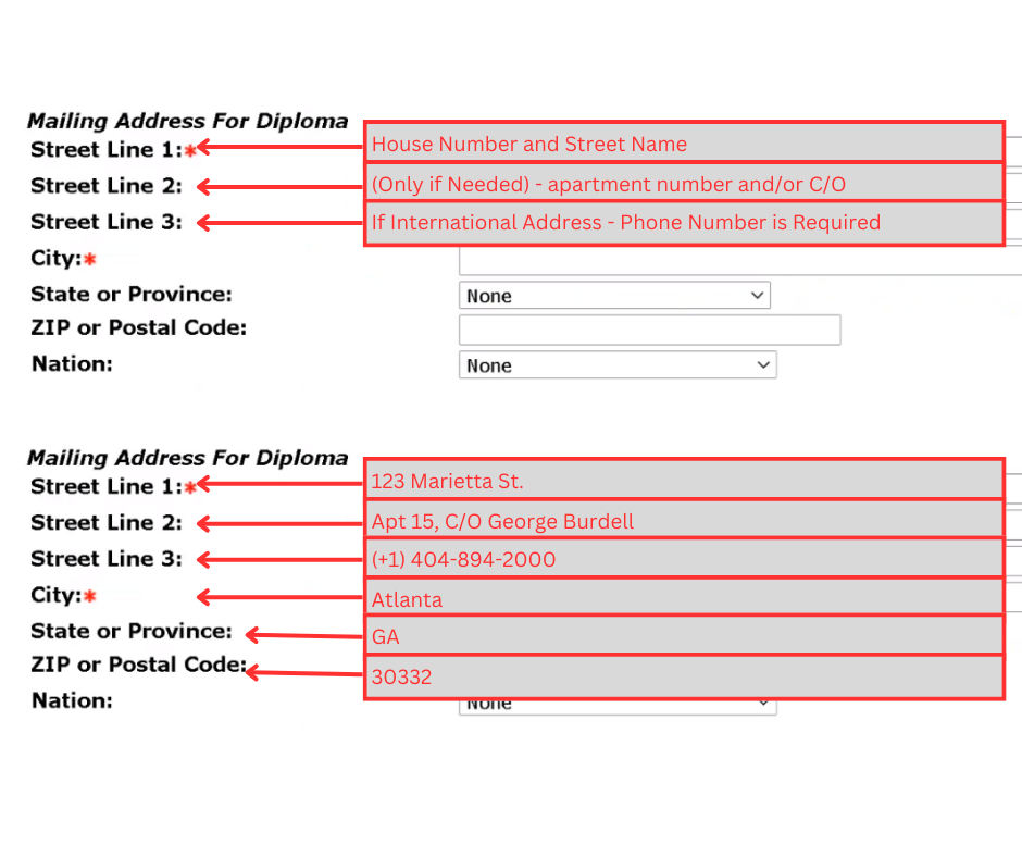 About address fields